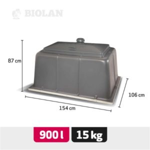 Biolan Puutarhakompostori 900l harmaa - 70576700