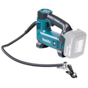 Makita DMP180Z on kompakti ja kätevä ilmapumppu, joka soveltuu monipuolisesti autojen ja polkupyörien renkaiden sekä pallojen täyttämiseen.