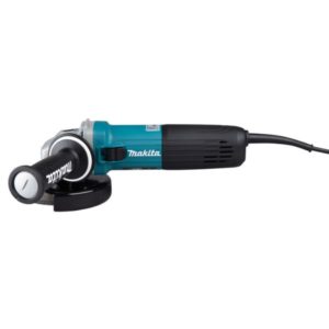 Makita GA5040CF01 kulmahiomakone – tehokas 1400 W moottori, säädettävä kierrosluku ja SJS2-tärinänvaimennus. Ergonominen ja turvallinen valinta ammattikäyttöön.