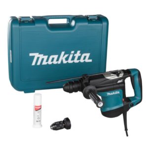 Makita PoravasaraHR3210FCT 850 W • SDS-PLUS • 32 mm • 4,9 JTärinävaimennettu raskaaseen ammattikäyttöön soveltuva kolmetoiminen poravasara vaihtoistukalla