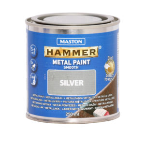 Maston Hammer Sileä Metallimaali 250ml Hopea