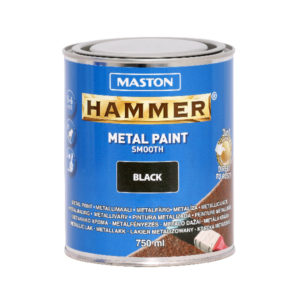 Maston Hammer Sileä Metallimaali 750ml Musta