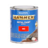 Maston Hammer Sileä Metallimaali 750ml Punainen