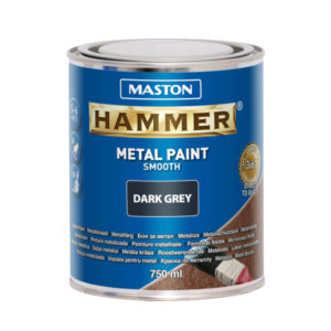 Maston Hammer Sileä Metallimaali 750ml Tummanharmaa