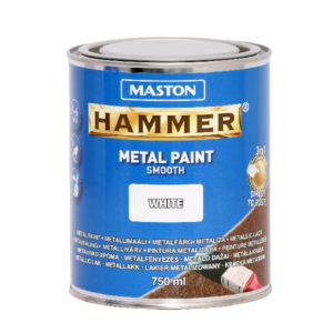 Maston Hammer Sileä Metallimaali 750ml Valkoinen