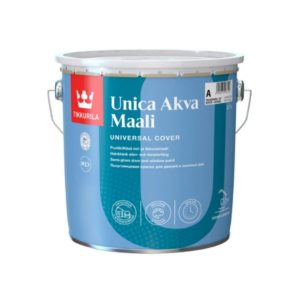 Tikkurila Unica Akva valkoinen 2,7L Ovi- ja ikkunamaali Unica Akva A-perusmaali 2,7l - 1045310