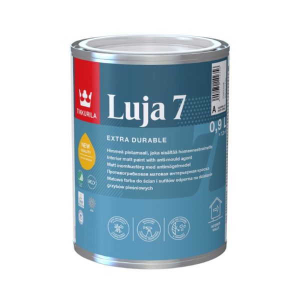 Tikkurila Luja 7 Sisäseinämaali Valkoinen A 0,9L