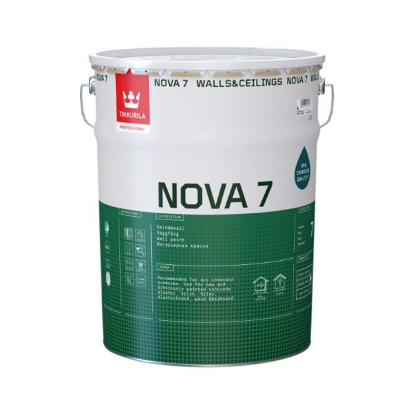 Tikkurila Nova 7 Sisäseinämaali Valkoinen A 18L