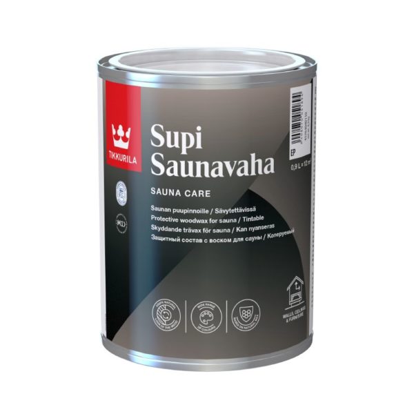 Tikkurila Supi Saunavaha Väritön 0,9L